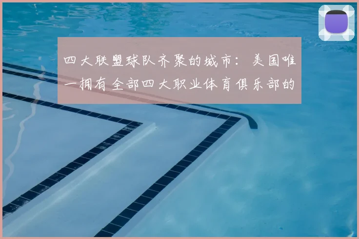 四大联盟球队齐聚的城市：美国唯一拥有全部四大职业体育俱乐部的都市